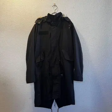 Lui's 퍼 달린 롱 모즈 코트