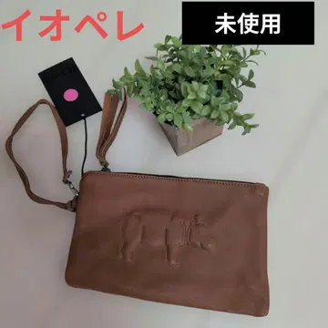 미사용 이오펠레 파우치 천연 가죽