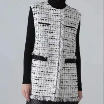컨디션 최상 아도어 트위드 베스트