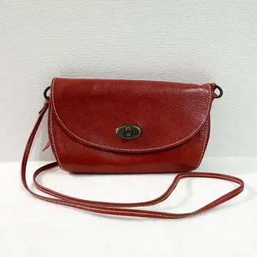 artigiano 가죽 숄더백 플랩 레드