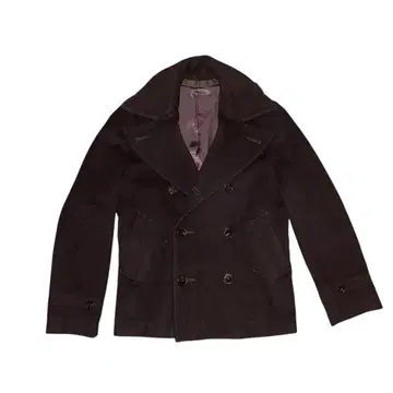 CABANE de ZUCCA 숏 기장 P 코트 다크 브라운