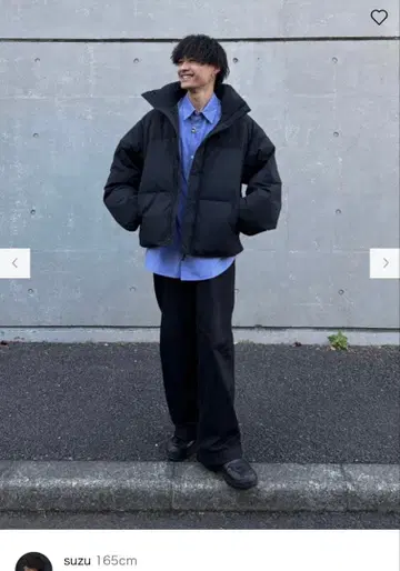 UNIQLO-U 네이비 패디드 볼륨 다운 자켓