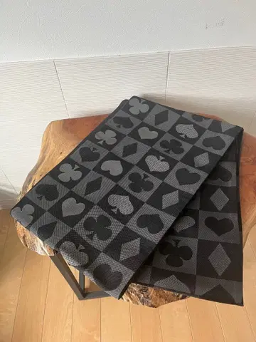 트럼프 무늬 후쿠로 오비