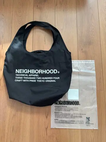 NEIGHBORHOOD 에코백 블랙