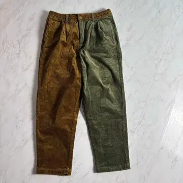 새상품급 티티카카 바이컬러 코듀로이 팬츠 테이퍼드 팬츠 M