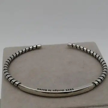 새상품 심플 로프 실버 925 뱅글 팔찌 S925