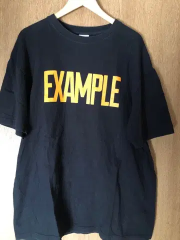 EXAMPLE T셔츠 XXL 블랙