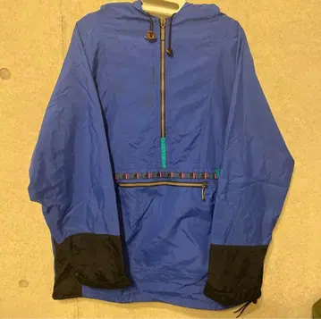 80s llbean 아노락 후드티 블루