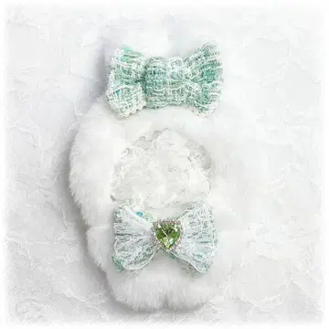 인형옷 10cm~11cm 토끼 귀 토끼 옐로우 그린 민트 그린 트위드