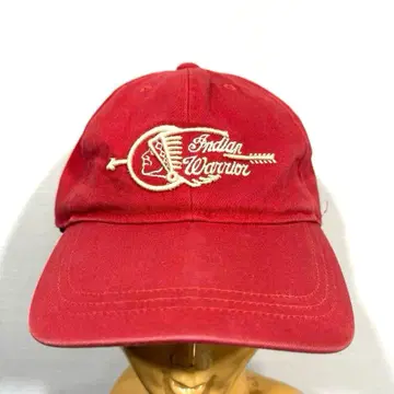 페이드 90s 레어 초기 인디언 모토사이클 빨간색 캡