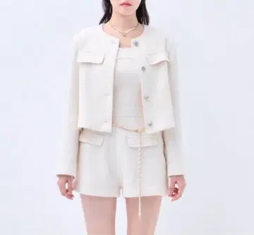 YILON TWINKLE TWEED 자켓