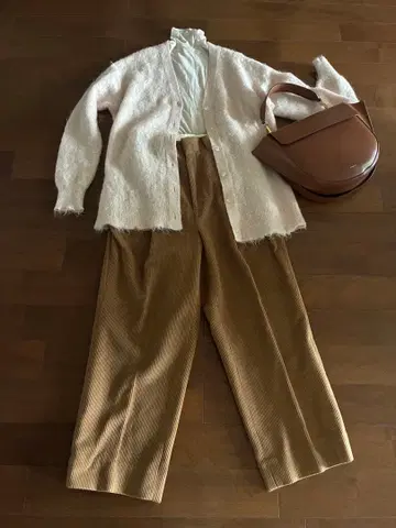 Chaos 코듀로이 와이드 팬츠 베이지 카멜