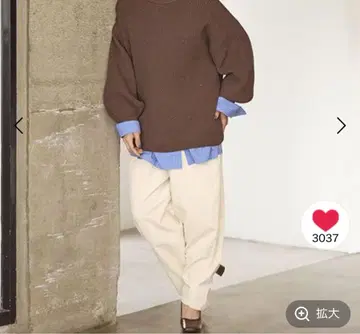 studio CLIP 스튜디오 클립 세밀한 코듀로이 루즈 스트레이트 팬츠