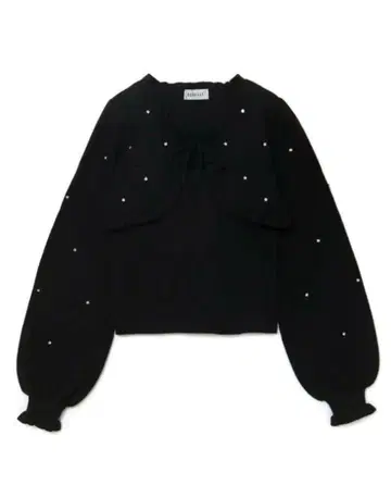 BUBBLES 비쥬 리본 니트 앙상블