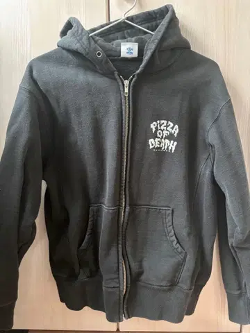 PIZZA OF DEATH 집업 후디 피자 오브 데스 블랙