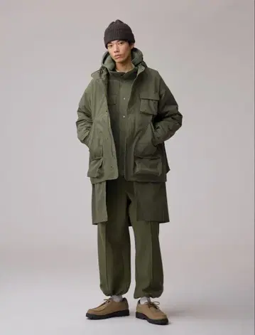 GU x ENGINEERED GARMENTS 패디드 쉘 후드티 L