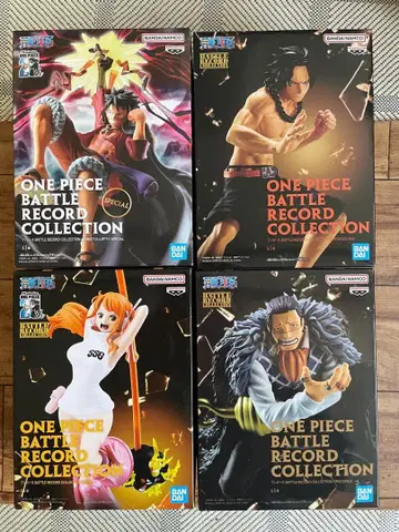 원피스 배틀 레코드 컬렉션 4점 세트 루피 에이스 나미 크로커다일