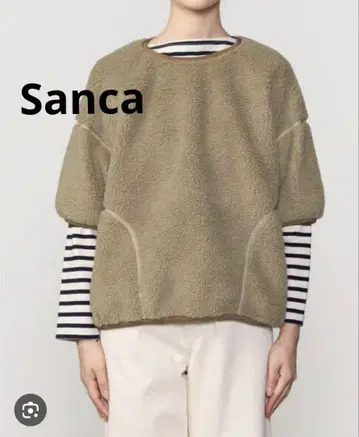 Sanca 보아 크루넥 풀오버 /나츄란/