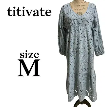 A145 티티베이트 [ M ] 원피스 롱 기장 레이어드 면 100%