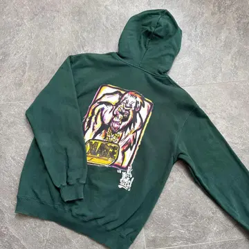 XLARGE/M/후드티/그린/엑스라지