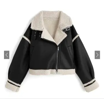 미사용 새상품 그레일 옷깃 2Way 보아 가죽 라이더 자켓 GRL