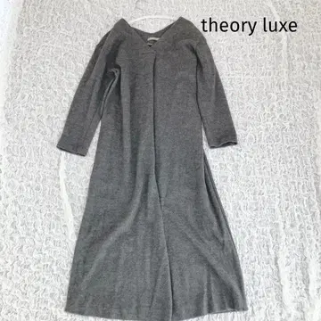 새상품급 theory luxe 띠어리 럭스 울 원피스 그레이 38