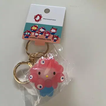 산리오미야쿠미야쿠 입체 변신 키링 클리어 키티