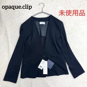 미사용 새상품 opaque.clip 컬러리스 노카라 테일러드 자켓