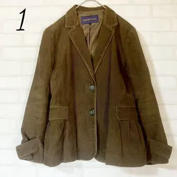 내추럴 꾸뛰르 코듀로이 테일러드 자켓 브라운 1
