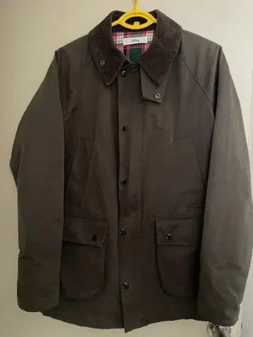 바버 비데일풍 코듀로이 옷깃 자켓