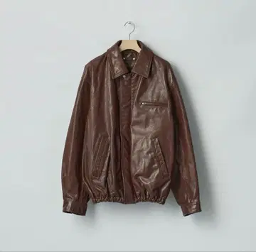 stein26ss 소 가죽 빈티지 집업 재킷