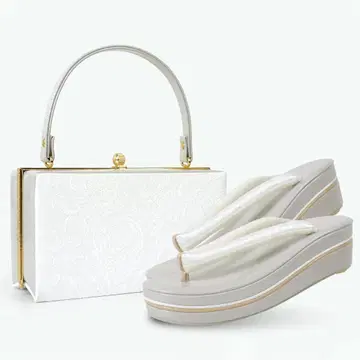 조리 백 세트 성인식 후리소데 고급 자카드 통굽 uzouri83-1