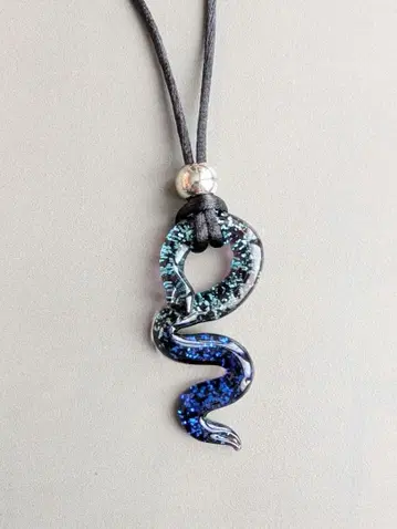 2026년 신상 무라노 유리 (베네치아 유리) 스네이크형 목걸이