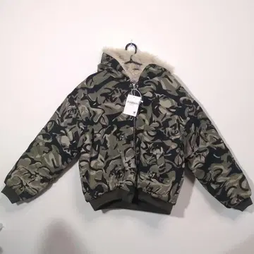카모플라쥬 후디 숏 자켓