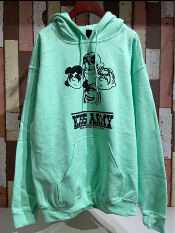 GILDAN KISS ARMY 후디 민트 그린