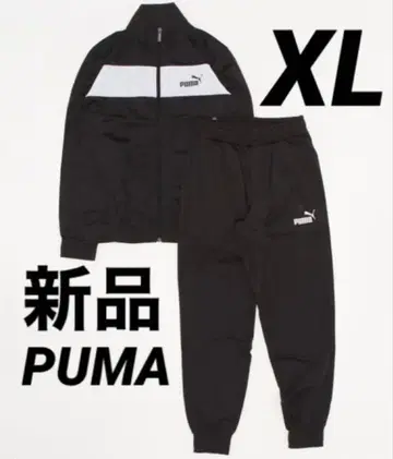 새상품 XL PUMA 남성용 저리 상하의 세트 트랙수트 블랙 검정