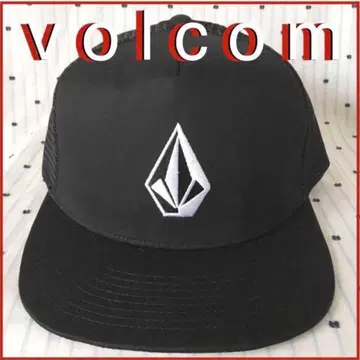VOLCOM 볼컴 US 한정판 스톤 아이콘 자수 트래커 메쉬 캡 모자
