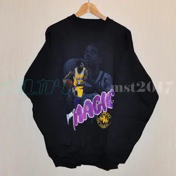 [ NBA 맨투맨 ] Salem 레이커스 매직 존슨 블랙 90s