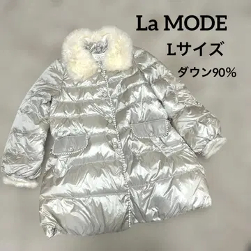 새상품급 La MODE 다운 90% L 사이즈 다운 자켓 펄