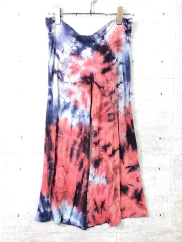 에스닉 MALAIKA 태국제 구제 의류 타이다이 와이드 팬츠 가우초