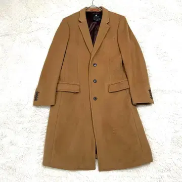 러브리스 남성용 체스터 코트 카멜 울 아우터 2 사이즈