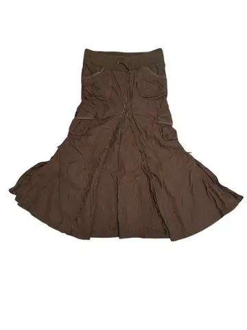 G.O.A GOA 롱 스커트 플레어 스커트 지퍼 포함