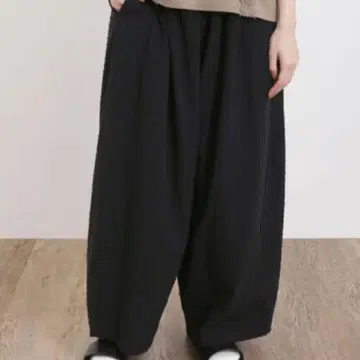 사만사 모스모스 컷 도비 개더 팬츠