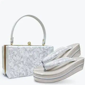 조리백 세트 성인식 후리소데 고급 자카드 통굽 uzouri83-8