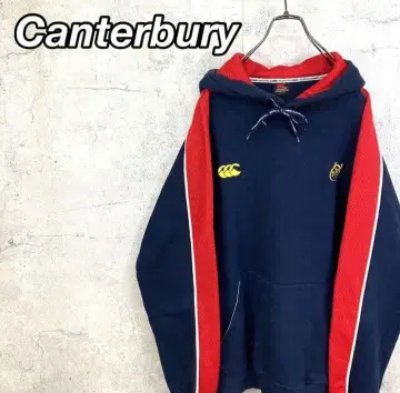 레어 90s 캔터베리 후드티 자수 로고 빅 실루엣 두꺼운 원단 새상품급