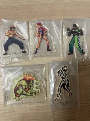 제일복권 스트리트 파이터 아크릴 스탠드 5개 세트