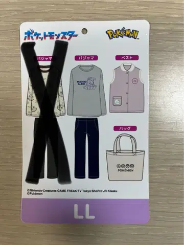 포켓몬 파자마 상하의와 베스트와 토트백 LL