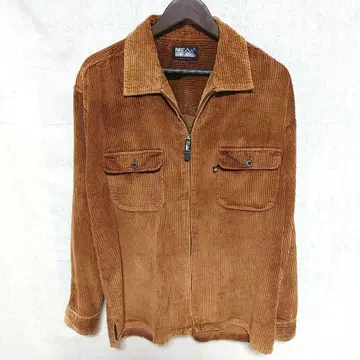 FIRST DOWN 코듀로이 자켓 지퍼 브라운 LL