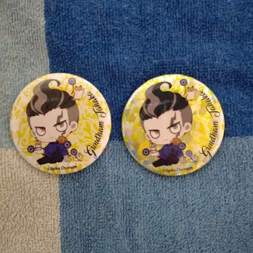 슈퍼 단간론파 2 콜라보 카페 다나카 간다무 캔뱃지 2개 세트