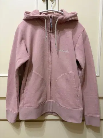 mont-bell 풀 집업 후드 부착 후드티 핑크 여성용 M